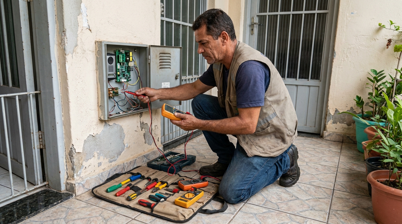 Troca de Fiação de Interfone em Serra‑ES